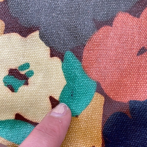 FOSSIL Key Per Canvas Coated Tote Floral Large - Picture 8 of 16